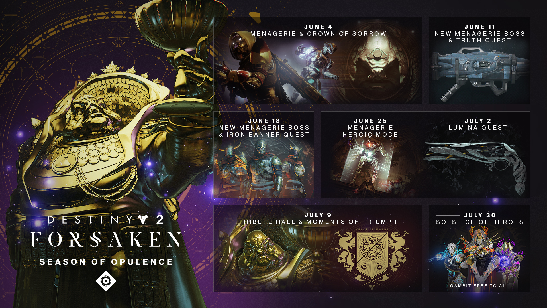 Season of Opulence roadmap