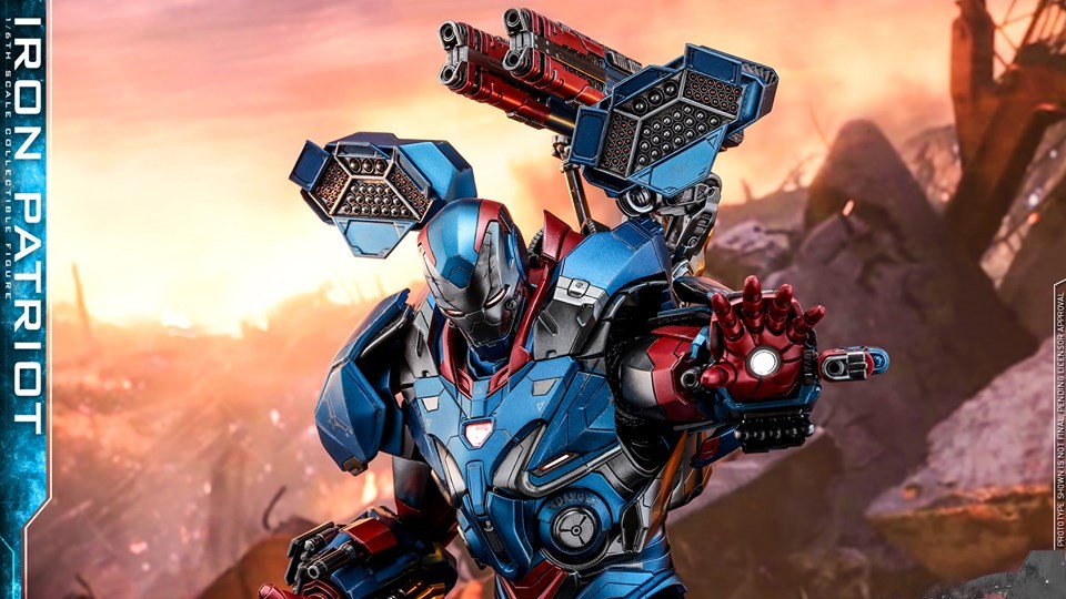 This Avengers Endgame Iron Patriot Hot Toys Is Locked & Loaded ...