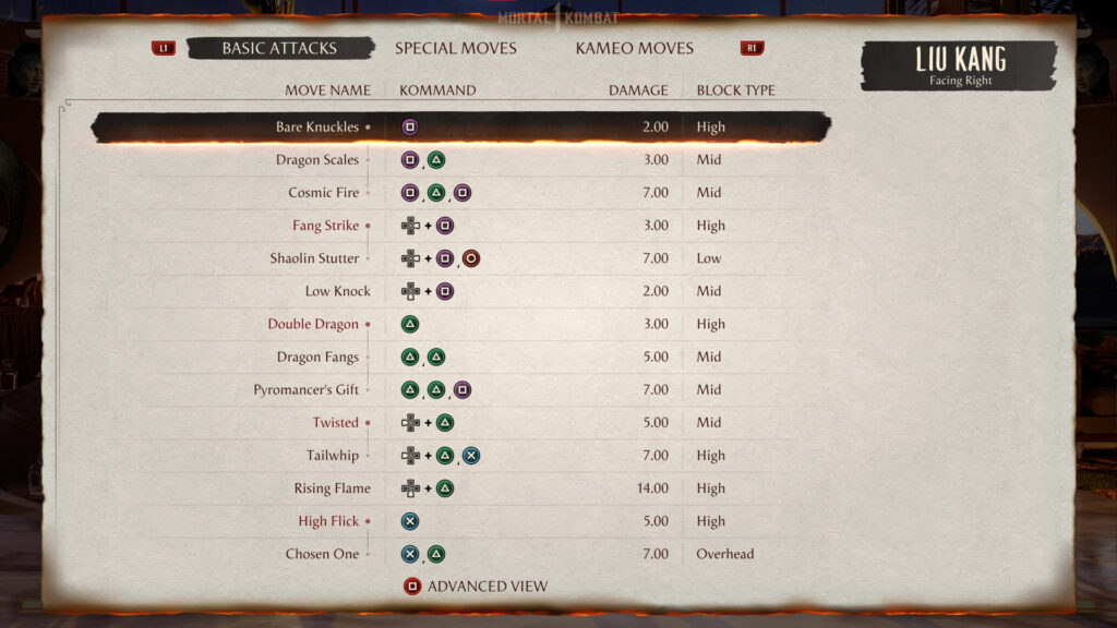 Mortal Kombat 1 Move List PreOrder Beta Test Edition Kakuchopurei